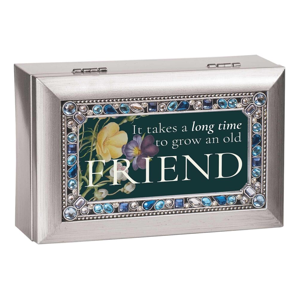 7703 Musical Trinket Photo Jewelry Box Plays Tune Edelweiss 4 x 6 Inch